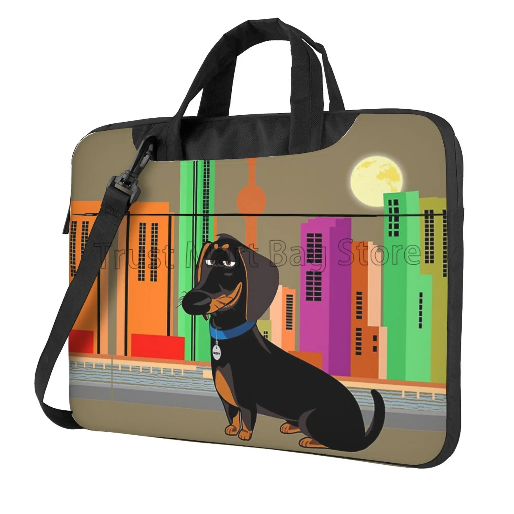Laptop Backpack 15.6 - Niedliche Dackel drucken Laptop Trage tasche