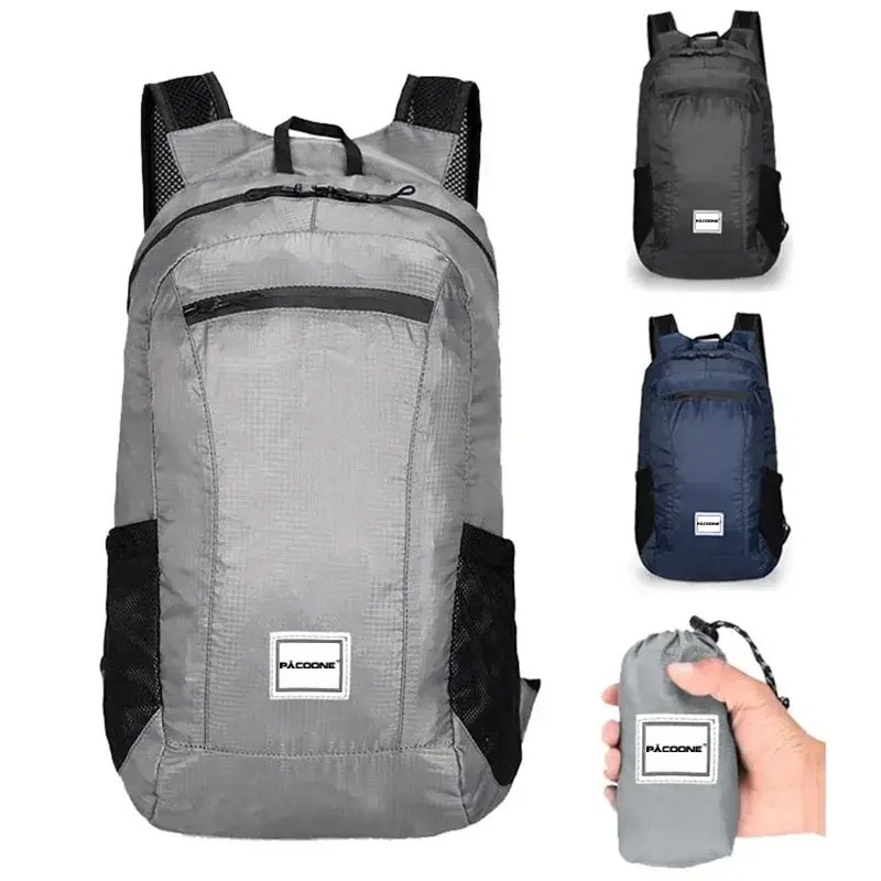 Foldable Backpack Small - Outdoor-Wandertasche, 20 l, leicht, tragbar, faltbar,