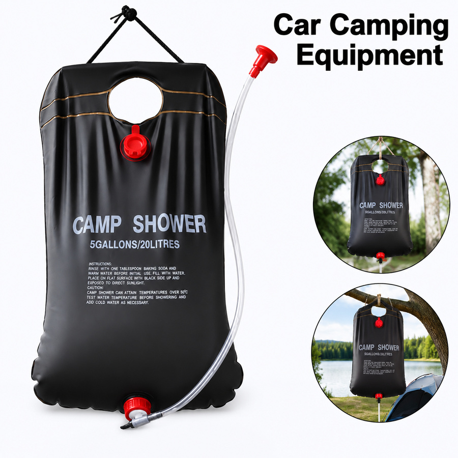 Hydration Pack Outdoor - 20L Solar-Duschbeutel für Camping, Auto, Wohnmobil,