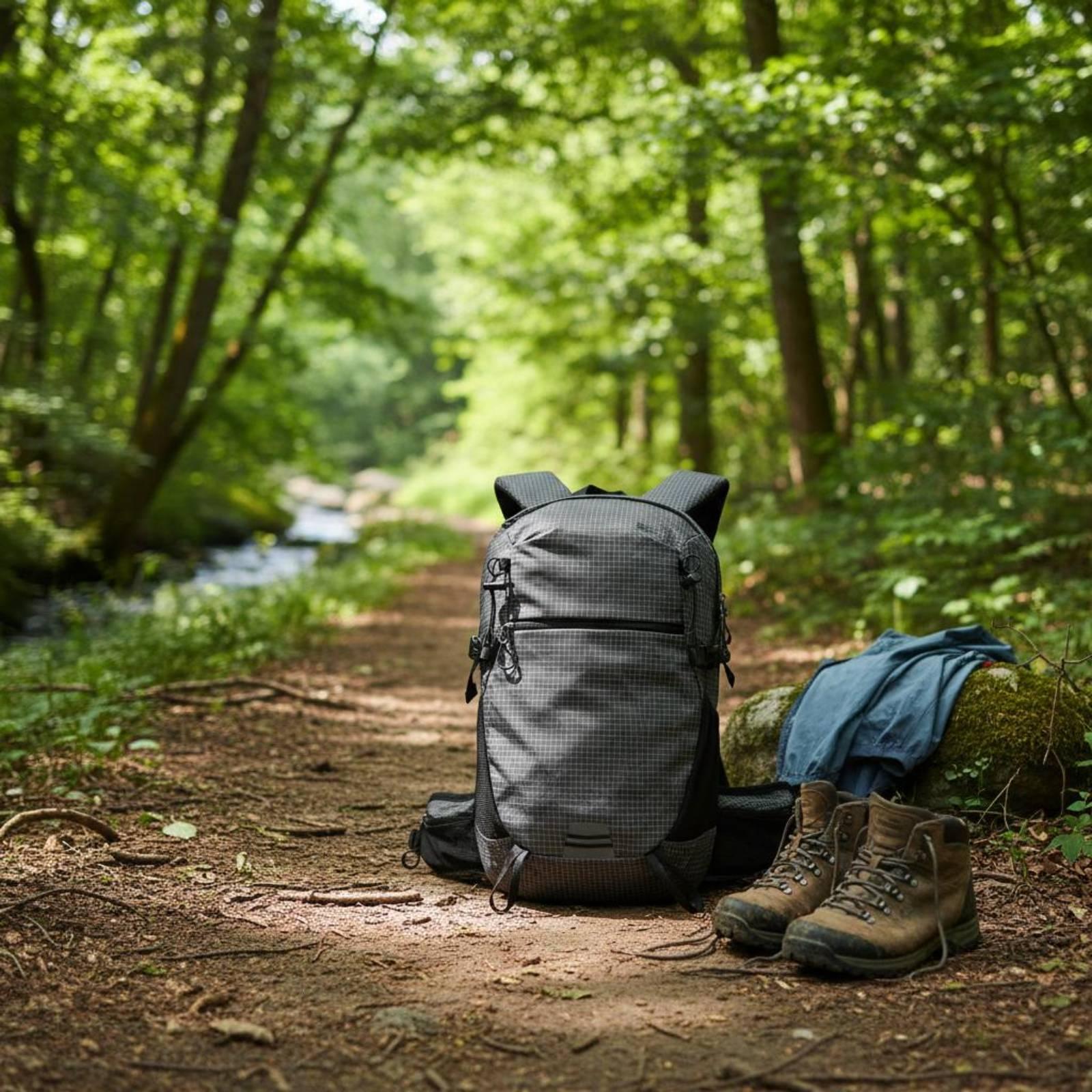 Hiking Backpack Waterproof - Outdoor-Wanderrucksack mit Kompressionsgurten, wasserdichter Tagesrucksack für