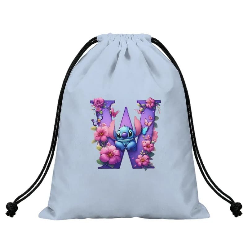Cartoon-Stich A-Z Alphabet Blu – Drawstring Gym Bag Bewertung und Preis