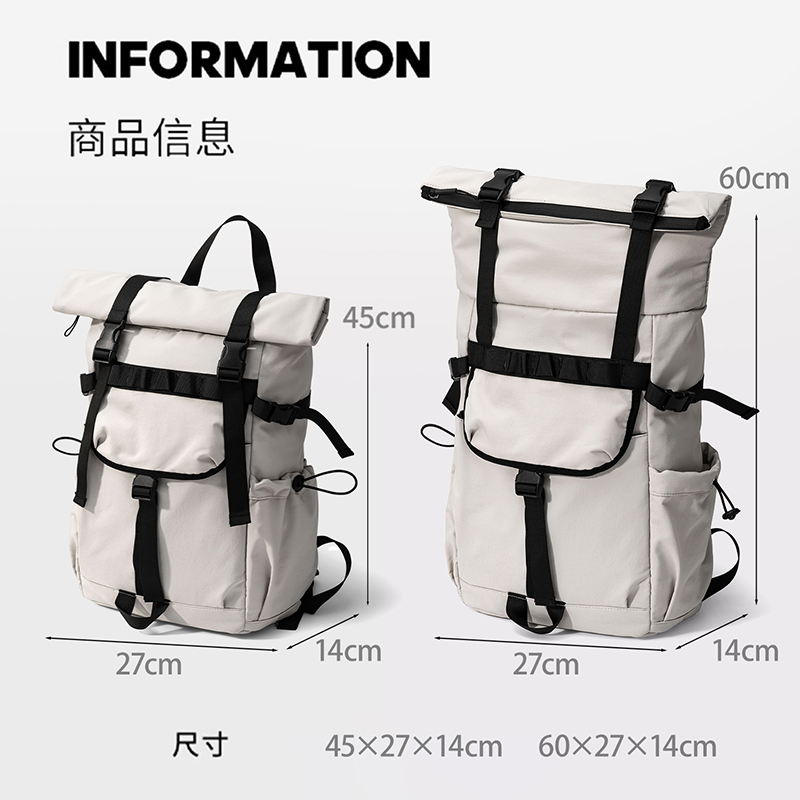 Neuer Herren-Rolltop-Rucksack, – Hiking Backpack Waterproof Bewertung und Preis