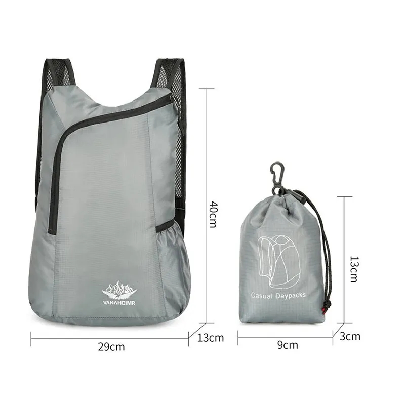 20L Unisex Leichter Outdoor-Ru – Foldable Backpack Small Bewertung und Preis