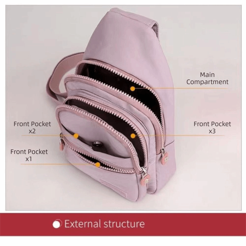 Nylon Damen Brusttaschen Wasse – Sling Backpack Shoulder Bewertung und Preis
