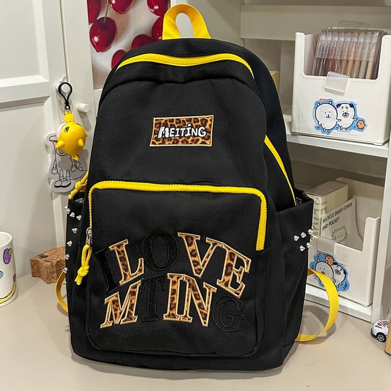 Y2K Grauer Rucksack für Frauen – School Backpack Teen Bewertung und Preis