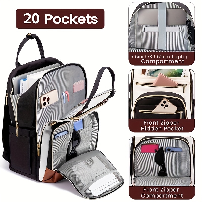 Zweifarbiger Laptop-Rucksack f – Laptop Backpack 15.6 Bewertung und Preis