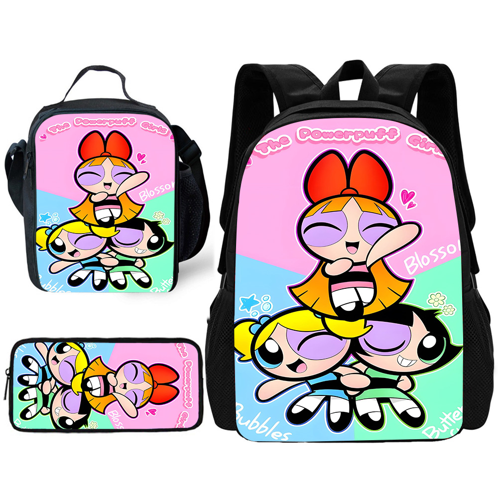 Niedlicher Anime-Powerpuffs-Sc – School Backpack Teen Bewertung und Preis