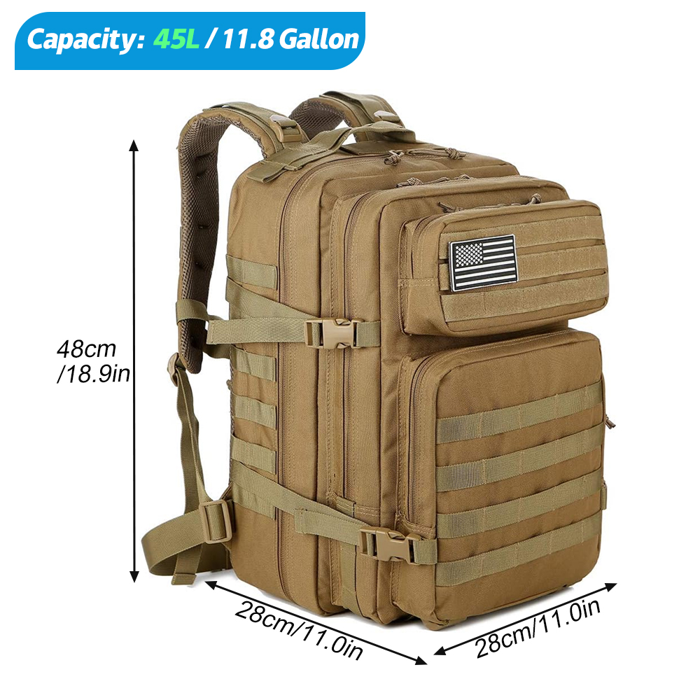 45L Taktischer Rucksack für Mä – Urban Backpack Tactical Bewertung und Preis