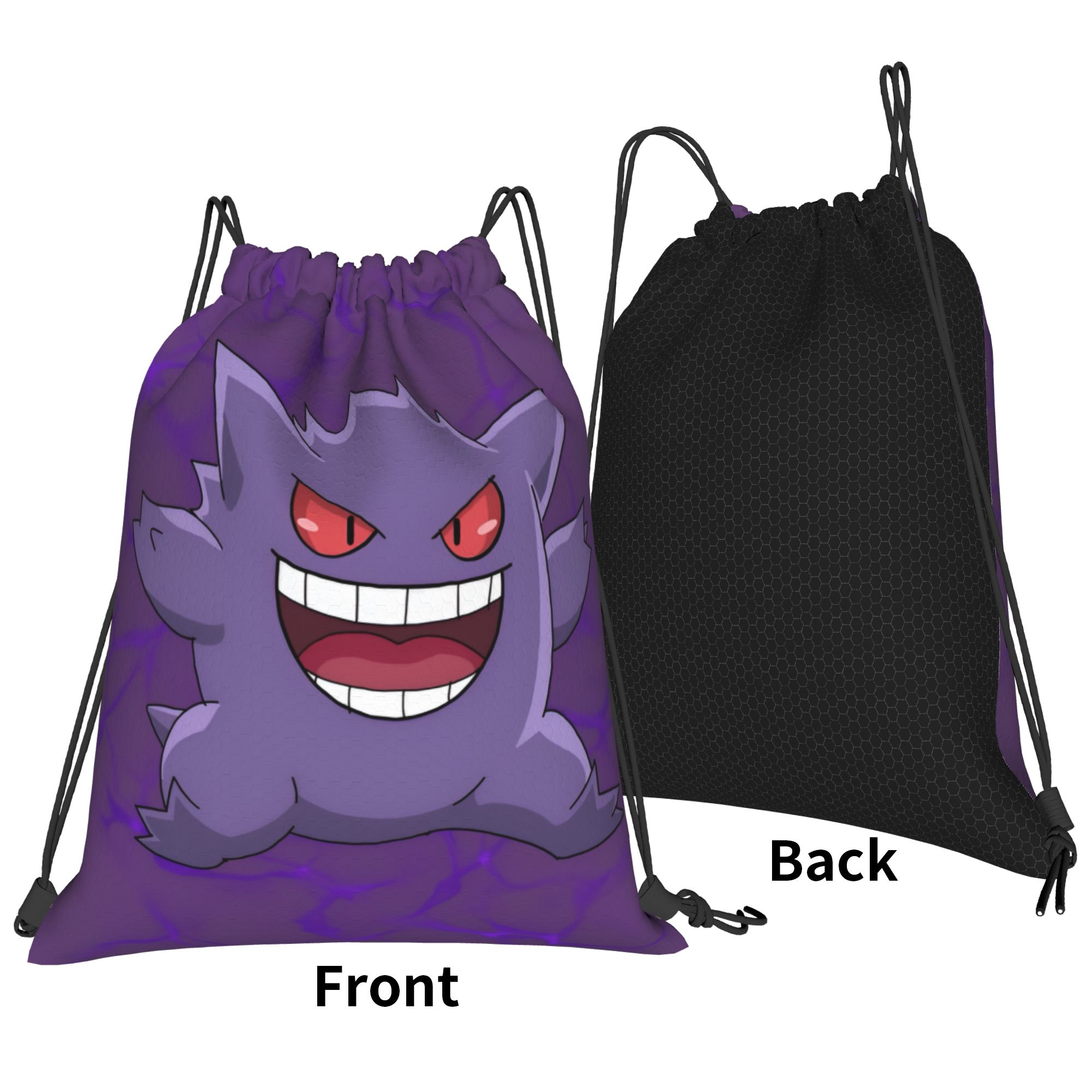Maßgefertigter Pokemon Gengar  – Drawstring Gym Bag Bewertung und Preis